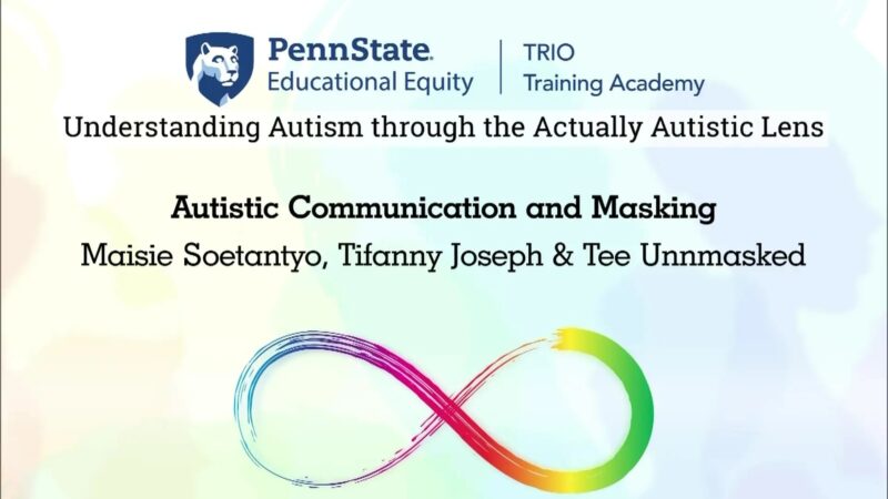Watch Autistic Communication and Masking