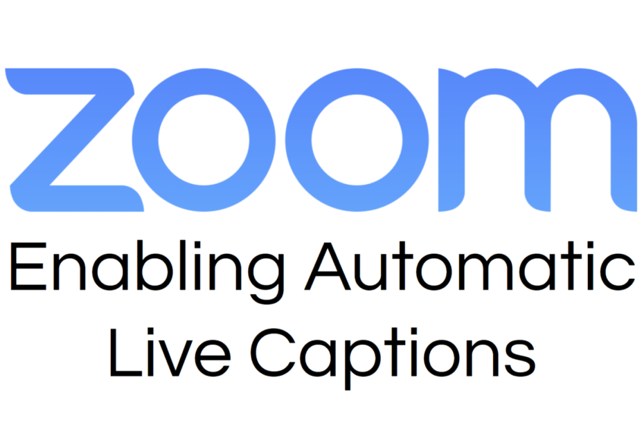 Zoom - Enabling automatic live captions